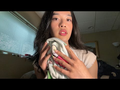 ASMR fabric scratching 👚 (fast and aggressive scratching on clothes + blanket)
