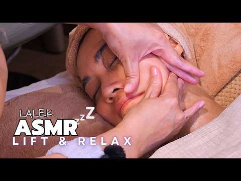 Face Lifting Massage for Jawline & Cheek (ASMR Spa Experience)