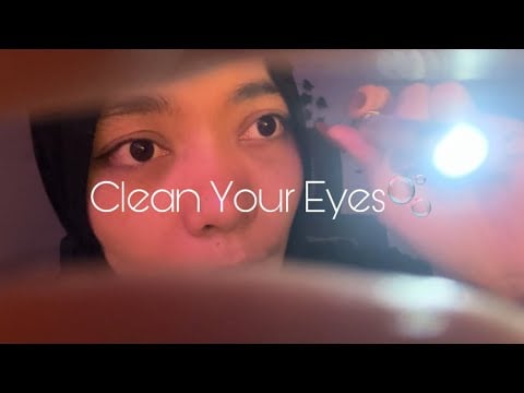 ASMR Clean Your Eyes 👀Visual Triggers&Talking for Deep Sleep