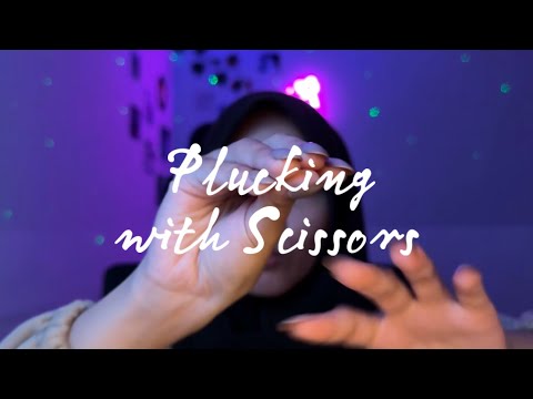 ASMR Plucking with Scissors Make You Fall Asleep Fast✂️
