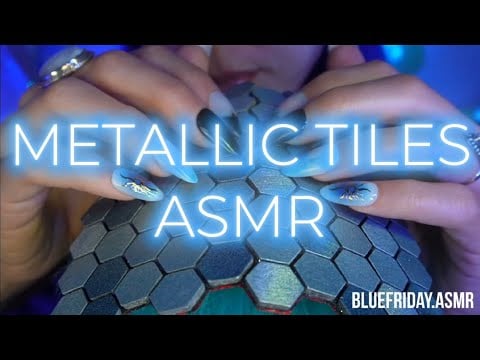 Metallic Tiles ASMR🩵(No Music)