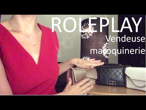 {ASMR} ROLEPLAY vendeuse sacs à main portefeuilles