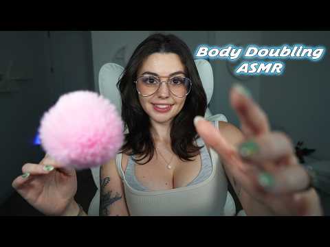 The Girl Next Door Helps You Study for 2 HOURS | Whispers & Body Doubling