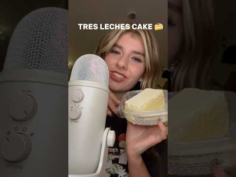 ASMR TRES LECHES CAKE  #asmr #tingles #asmrmouthsounds