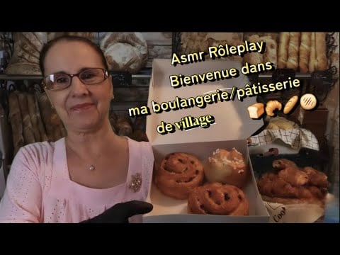 Asmr français: Bienvenue dans ma boulangerie/pâtisserie de village 🥐🥖🍞🫓 Fond vert incrustation.