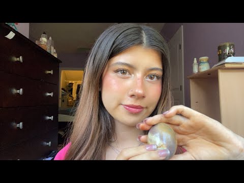 ASMR 5 minute showing my crystal collection (soft spoken)