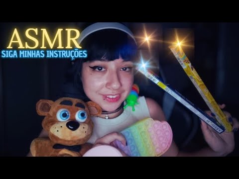 ASMR ✰ Minhas INSTRUÇÕES Vão Te Fazer RELAXAR 😴