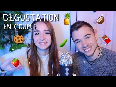 ASMR dégustation en couple à l'AVEUGLE ❤️avec @ASMR Tom et sérénité
