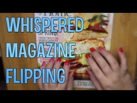 Whispered Page Flipping Food Magazine [ASMR]