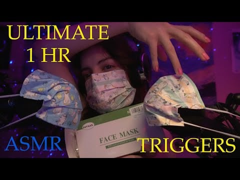 ASMR| 1 Hour Ultimate Face Mask Triggers! 😷✨