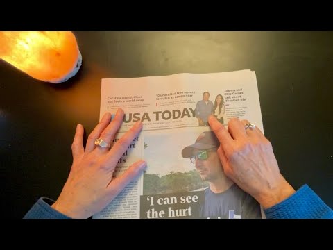 Reading Today’s USA Today – Soft-Spoken ASMR
