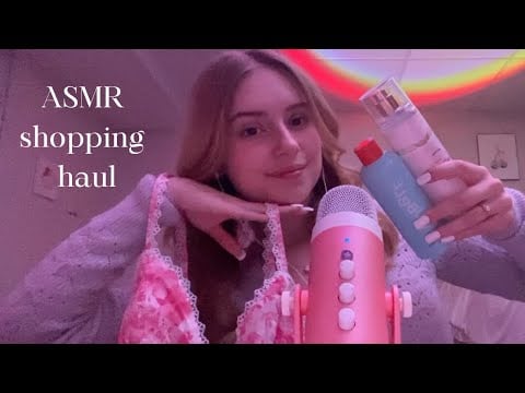 ASMR shopping haul 