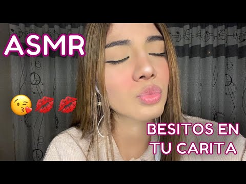 ASMR ESPAÑOL / TE DOY MUCHOS BESITOS EN TU CARITA (SONIDOS DE BABITA) ❤️💋