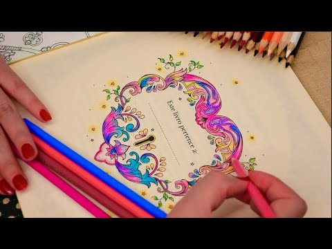 ASMR: COLORINDO PAPEL COM LÁPIS de COR ✍️ Sons de Desenho | NO TALKING ❣️