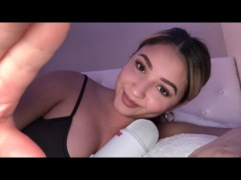 ASMR | Touching your face 🫵 Personal attention, Mouth sounds