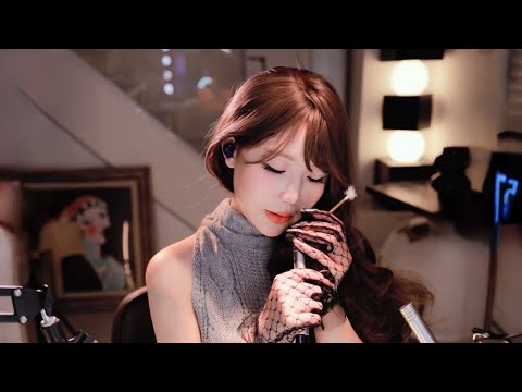 ASMR 3dio 귀마이크 입소리 | Up Close Ear to Ear Tickling Trigger Words