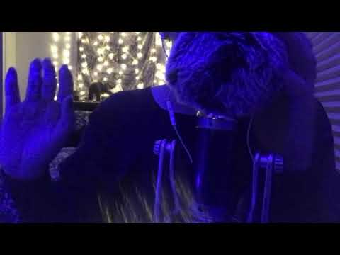 ASMR | calm, relax, release 💙 [trigger words, close-up whispering, fluffy mic brushing]