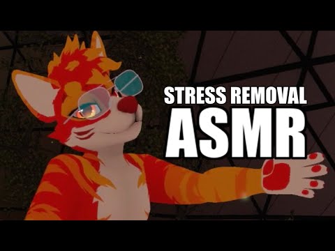 [Furry ASMR] Removing your stress (Pulling, Tugging and Tapping) 🍂  [Layered]