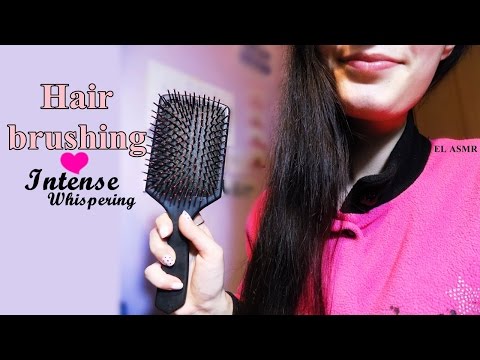 Asmr (italian♥) Intense whispering while I Brush my hair