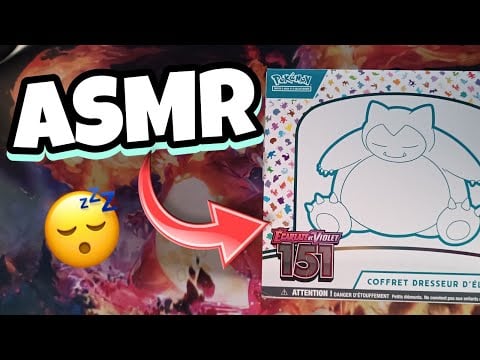 ASMR Français | Ouverture d'une ETB de la NOUVELLE série 151 Pokémon en AVANT PREMIÈRE #1 😴💤