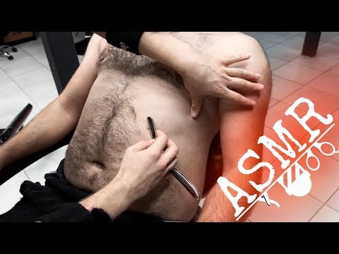 The Hairiest Back & Belly Shave You’ll Ever See!
