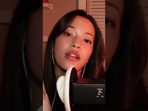 ASMR Whispering Ear to Ear 3dio Ear Massage for Sleep   💛#asmr #asmrshorts #asmrsounds #shorts