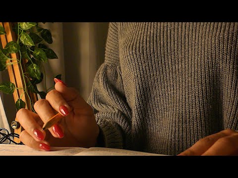 ASMR let’s do homework together - page flipping, writing, mouse and keyboard sounds 📝✨