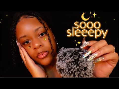 ASMR To Make You SO Sleepy..🌙 (fluffy mic, trigger words, breathy whispers..☁️)