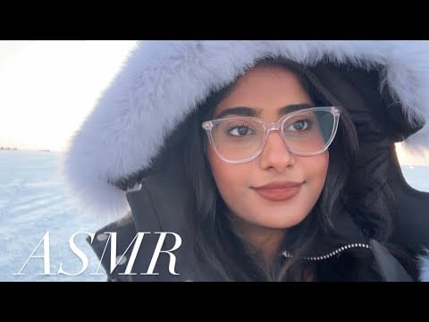 ASMR Walk on Frozen Lake ❄️ | Camera Tapping & Scratching for Relaxation