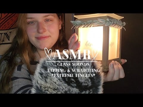 ASMR | GLASS TAPPING AND SCRATCHING ✨️EXTREME TINGLES✨️