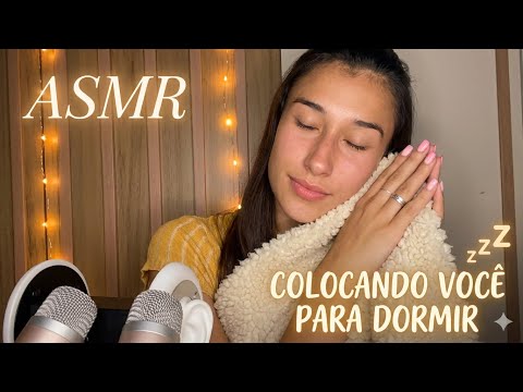 ASMR colocando você para dormir- caseirinho e aconchegante 🌺🙏🏽❤️🌸❤️❤️🙏🏽🌺.            #asmr 
