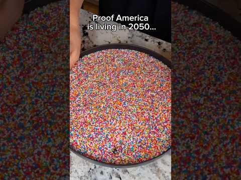 Proof America is living in 2050… #food #eating #mukbang #cake #recipe