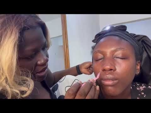 ASMR RELAXING FACE TOUCHING AND NITPICKING FOR DEEP SLEEP 😴 