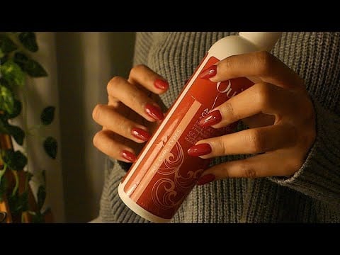 ASMR fast tapping on hair products to help you relax 💇‍♀️✨