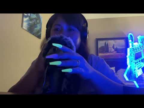 ASMR Fake Nails Tapping, Finger Snapping, and Mic Scratching