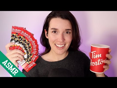 Opening Tim Hortons Hockey Cards (ASMR)