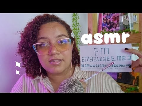 ASMR FAZENDO SEU EXAME DE VISÃO 👓💖