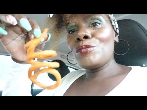 Flat Noodles ASMR Eating Malaga Food | Fries | Sending You Wings