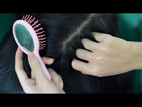ASMR Relaxing Scalp Massage With Shampoo Brush For Relieve Headache, Stress ( No Talking )