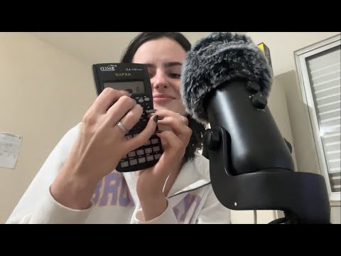 ASMR COM BOTÕES E TECLAS + voz suave e chuva