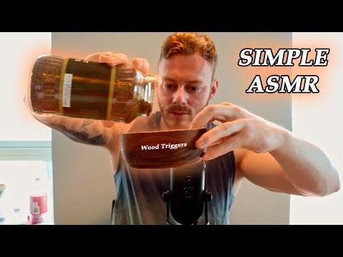 Simple ASMR Triggers | Male Whispering - Tapping - Wood Sounds