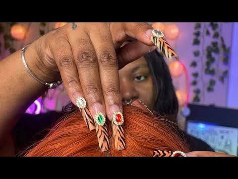 ASMR - Intense Scalp Scratching With EXTRA Long Nails! THIS or THAT? (Deep Stereo Sounds) ASMRCakex