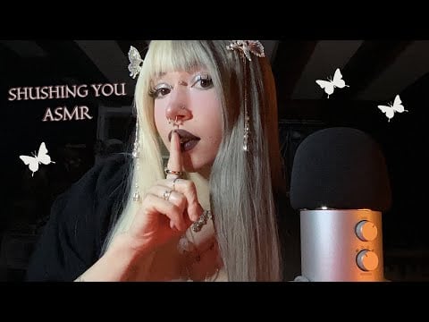 Shushing You So I Can Ramble ASMR | Tapping, Hand Sounds, Mouth Covering, Whispering