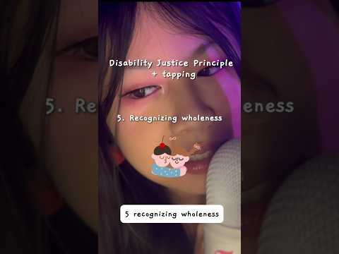 Disability justice by Sins Invalid #asmrteacher #educationalasmr #asmr