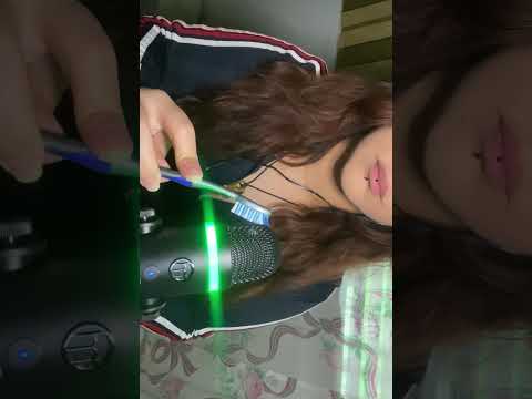 Asmr Mic Brushing With Toothbrush ✨🎙️👂 Intense #asmrfyp #asmrsounds #asmrcommunity 