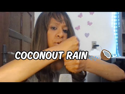 COCONUT RAIN TRIGGER #coconutrain #asmrtriggers