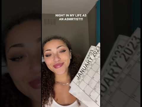 NIGHT IN MY LIFE AS AN ASMRTIST! filming BTS #asmr #asmrshorts #nightroutine