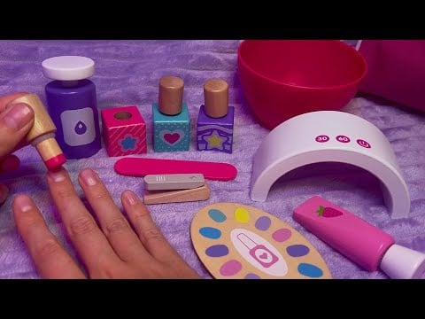 ASMR Wooden Nail Salon RP (Whispered)