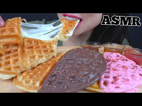 ASMR CHEESE DESSERT WAFFLE (SOFT RELAXING EATING SOUNDS) NO TALKING | SAS-ASMR