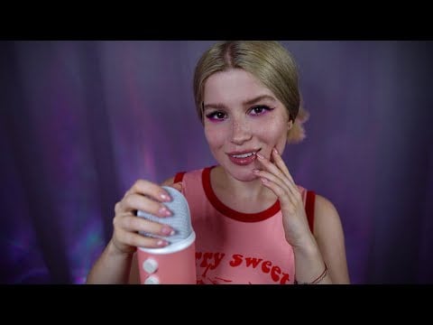 ASMR how many kisses can you handle before you melt?💋 Intense mouth sounds, whispers, mic scratching